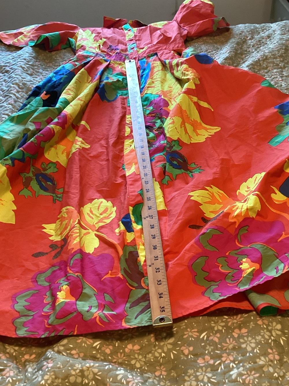 Christopher John Rogers Target Orange Floral Dress 10 - Picture 9 of 11